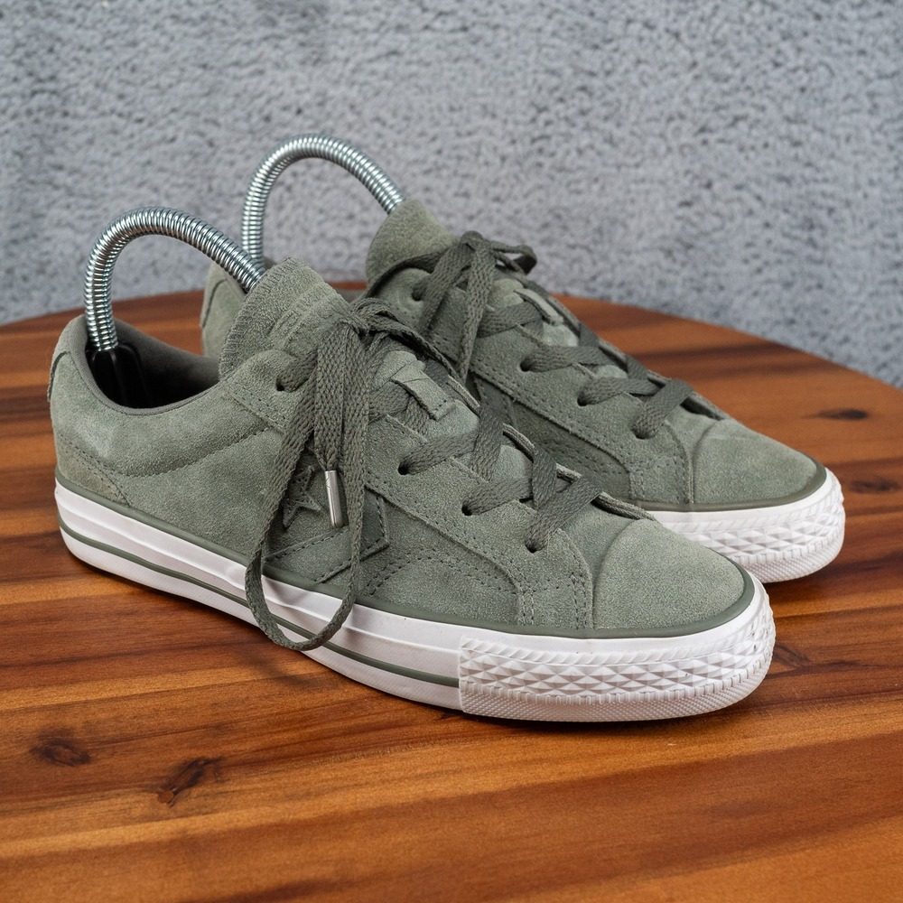 Converse Unisex Chuck Taylor All Star Olive Green Suede Womens Size 6